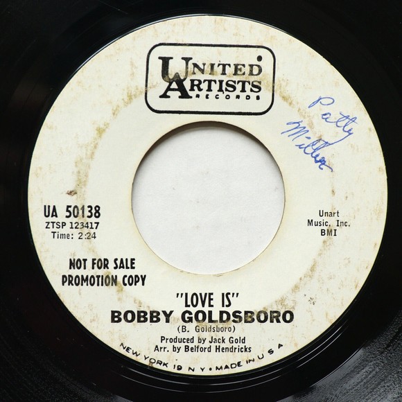 Bobby Goldsboro – Goodbye To All You Women / Abilene 45 Vinyl 7" Single UA-50138 - Picture 5 of 9
